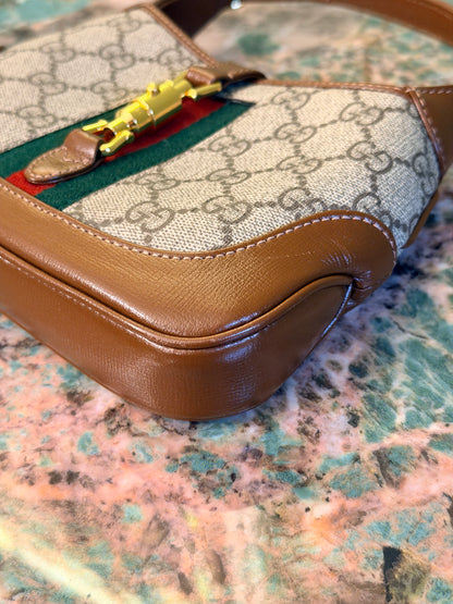 GUCCI GG SUPREME MINI JACKIE 1961 HANDBAG