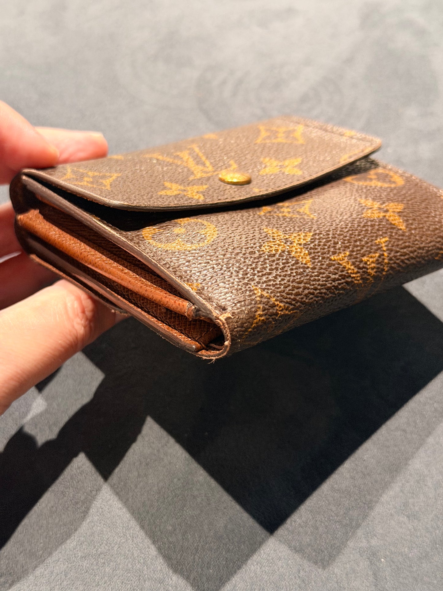 LOUIS VUITTON MONOGRAM ELISE DOUBLE SIDED WALLET