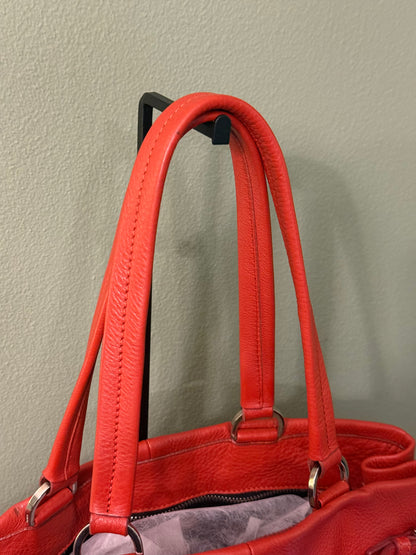 PRADA ORANGE SHOPPING TOTE