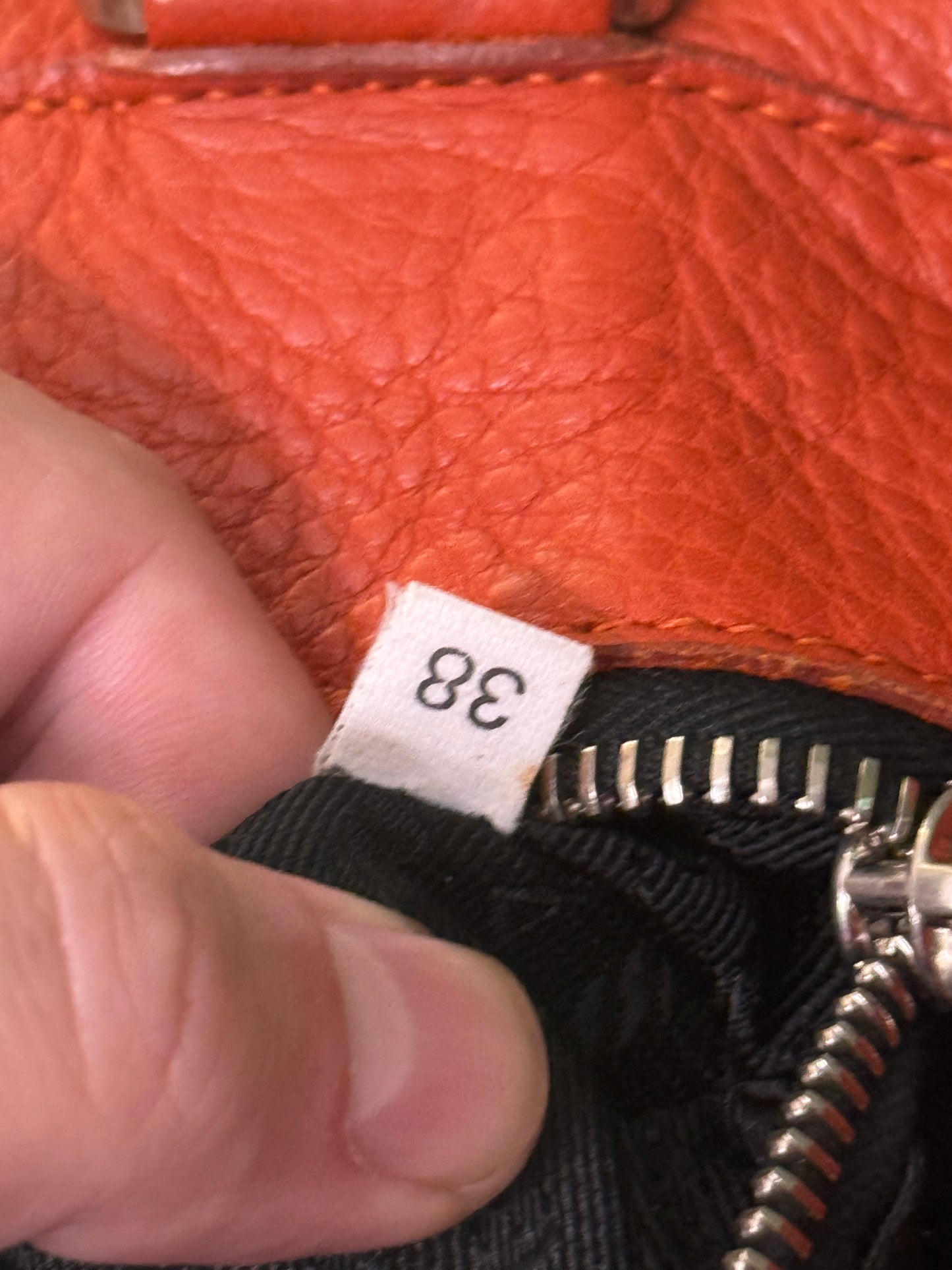 PRADA ORANGE SHOPPING TOTE