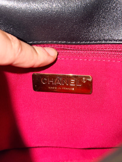 CHANEL BLACK SMALL 19 CROSSBODY BAG