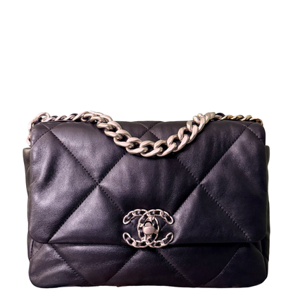 CHANEL BLACK SMALL 19 CROSSBODY BAG