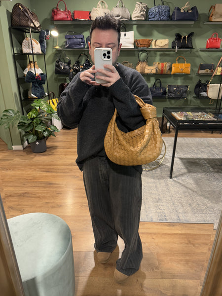 BOTTEGA VENETA TAN TEEN JODIE HOBO BAG