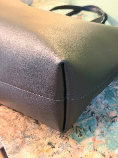 SAINT LAURENT BLACK SHOPPING TOTE