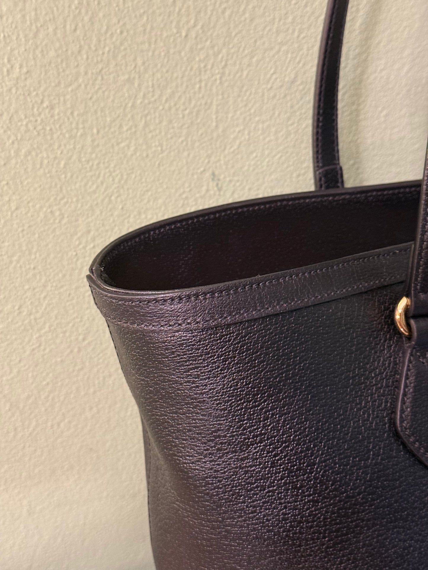 GUCCI BLACK OPHIDIA SHOPPING TOTE