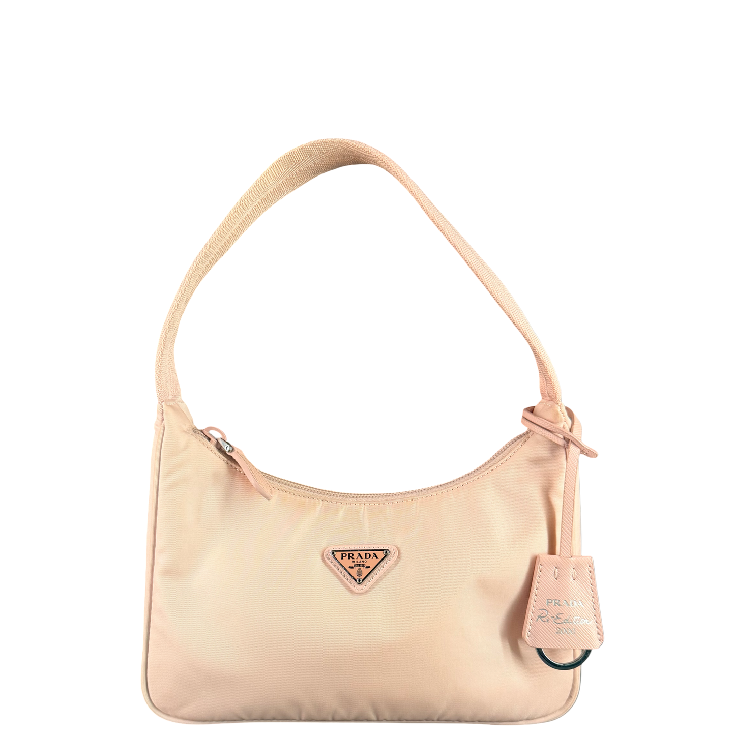 PRADA BABY PINK NYLON RE EDITION 2000 SHOULDER BAG