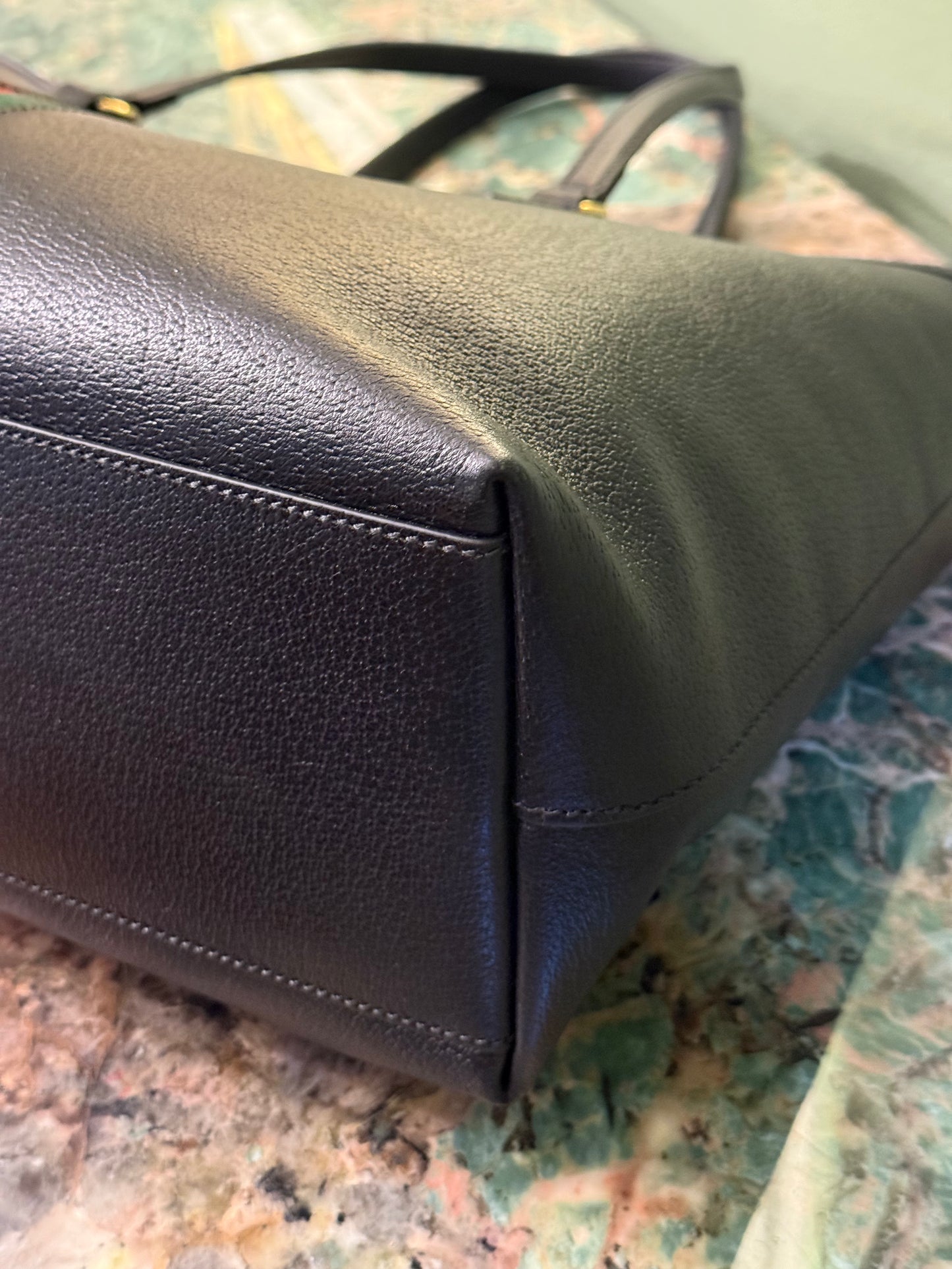 GUCCI BLACK OPHIDIA SHOPPING TOTE