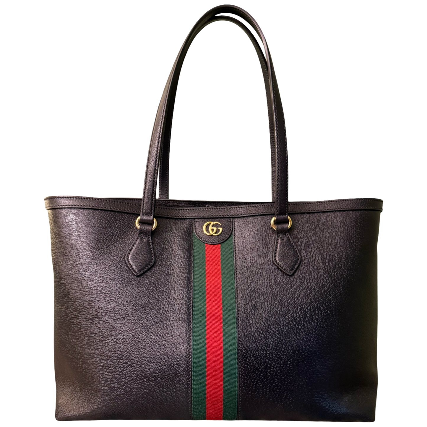 GUCCI BLACK OPHIDIA SHOPPING TOTE