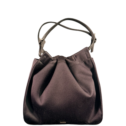 GUCCI BY TOM FORD BLACK SATIN MINI EVENING HANDBAG