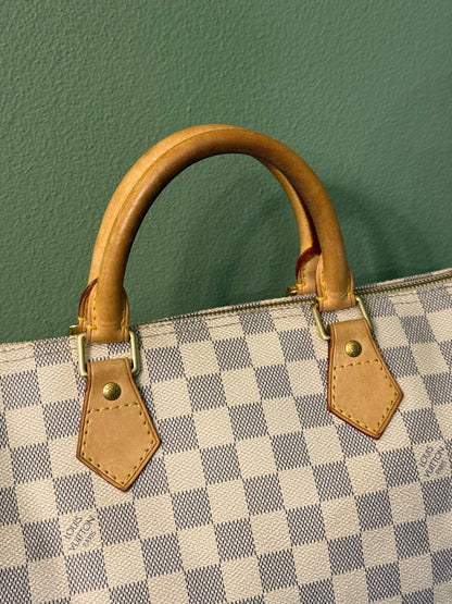 LOUIS VUITTON DAMIER AZUR SPEEDY 30 BOSTON BAG
