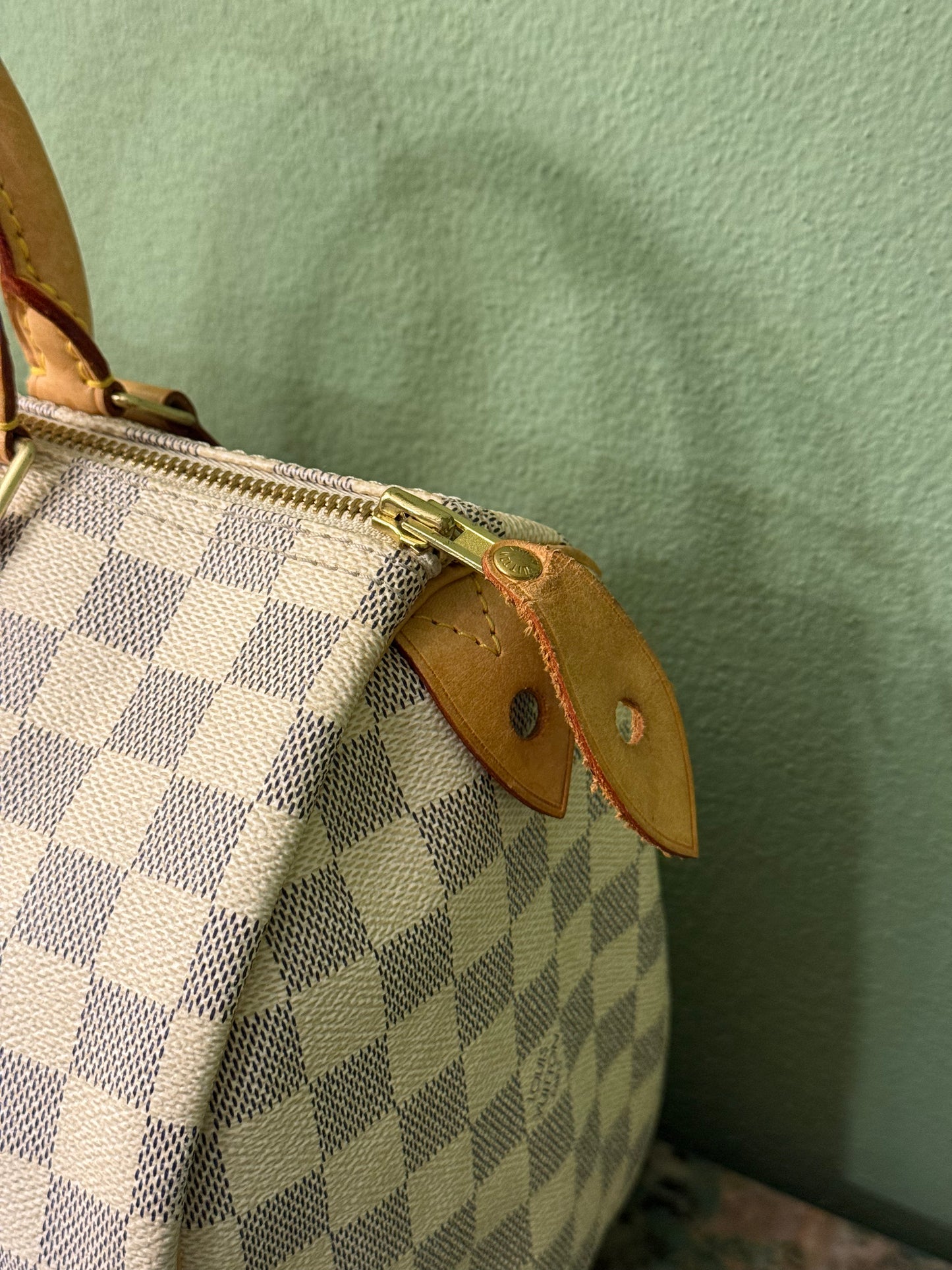 LOUIS VUITTON DAMIER AZUR SPEEDY 30 BOSTON BAG