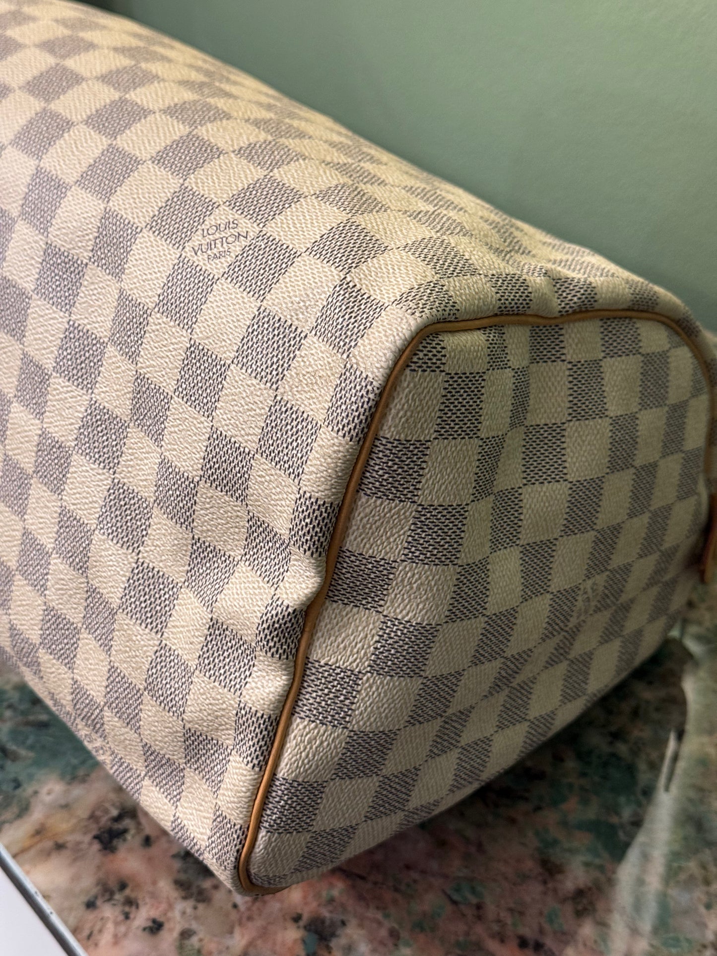 LOUIS VUITTON DAMIER AZUR SPEEDY 30 BOSTON BAG