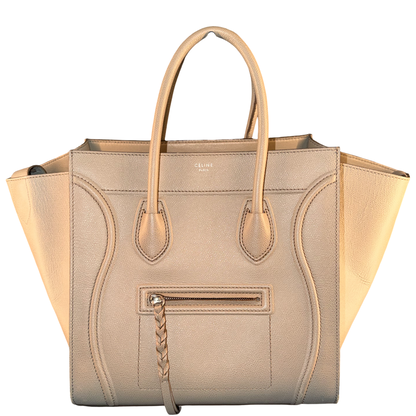 CÈLINE TAUPE PHANTOM LUGGAGE HANDBAG