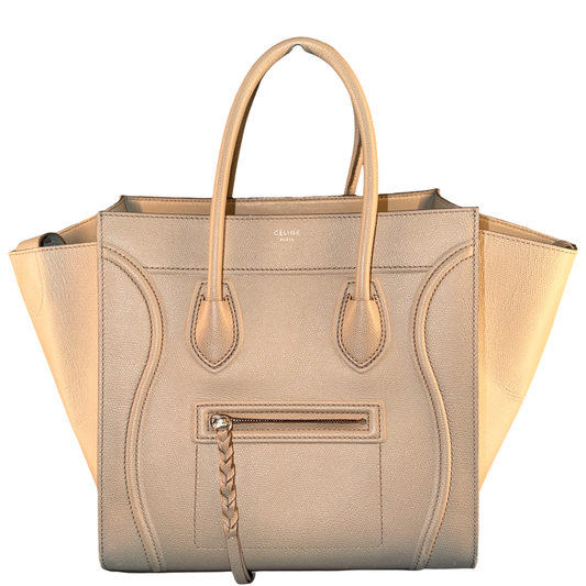 CÈLINE TAUPE PHANTOM LUGGAGE HANDBAG