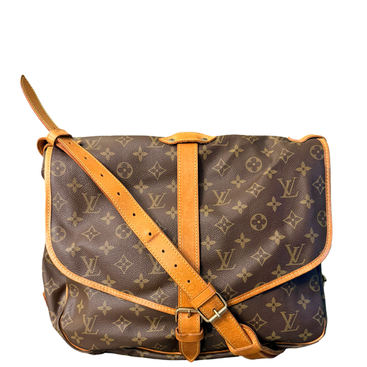 LOUIS VUITTON MONOGRAM SAUMUR 35 CROSSBODY BAG