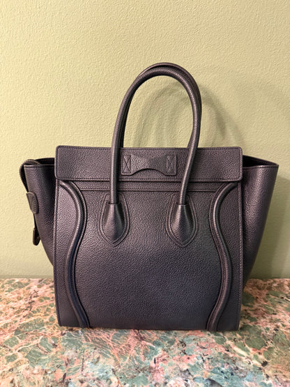 CELINE BLACK MICRO LUGGAGE HANDBAG