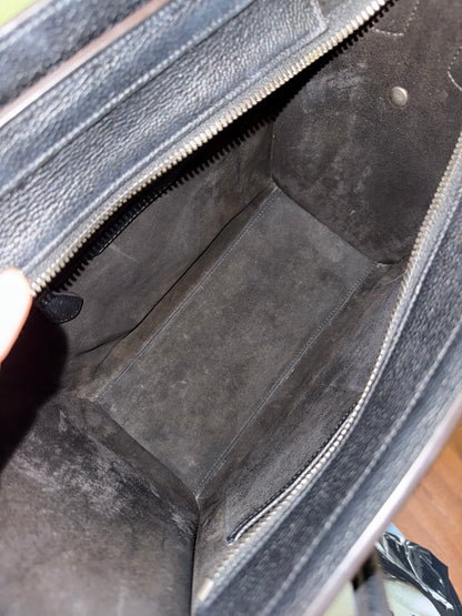 CELINE BLACK MICRO LUGGAGE HANDBAG