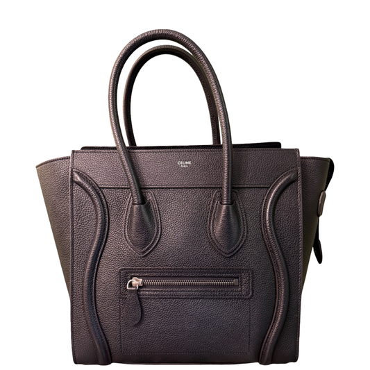 CELINE BLACK MICRO LUGGAGE HANDBAG