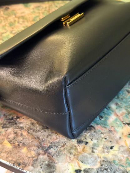 JAQUEMUS BLACK LE ROND CARRÉ SHOULDER BAG