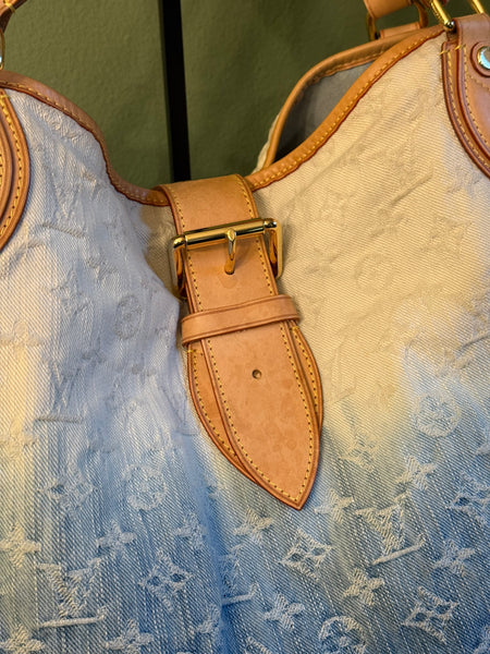 LOUIS VUITTON OMBRE MONOGRAM DENIM SUNBEAM SHOPPER TOTE