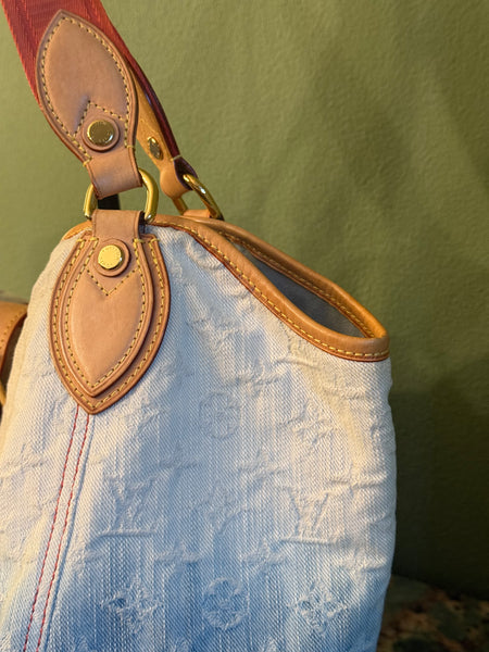 LOUIS VUITTON OMBRE MONOGRAM DENIM SUNBEAM SHOPPER TOTE