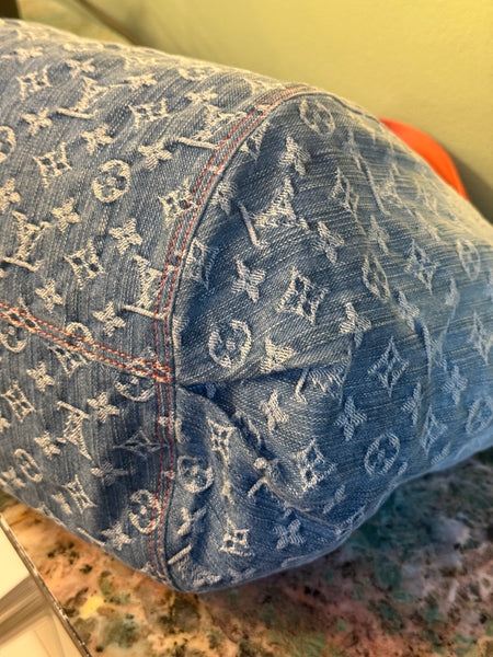 LOUIS VUITTON OMBRE MONOGRAM DENIM SUNBEAM SHOPPER TOTE