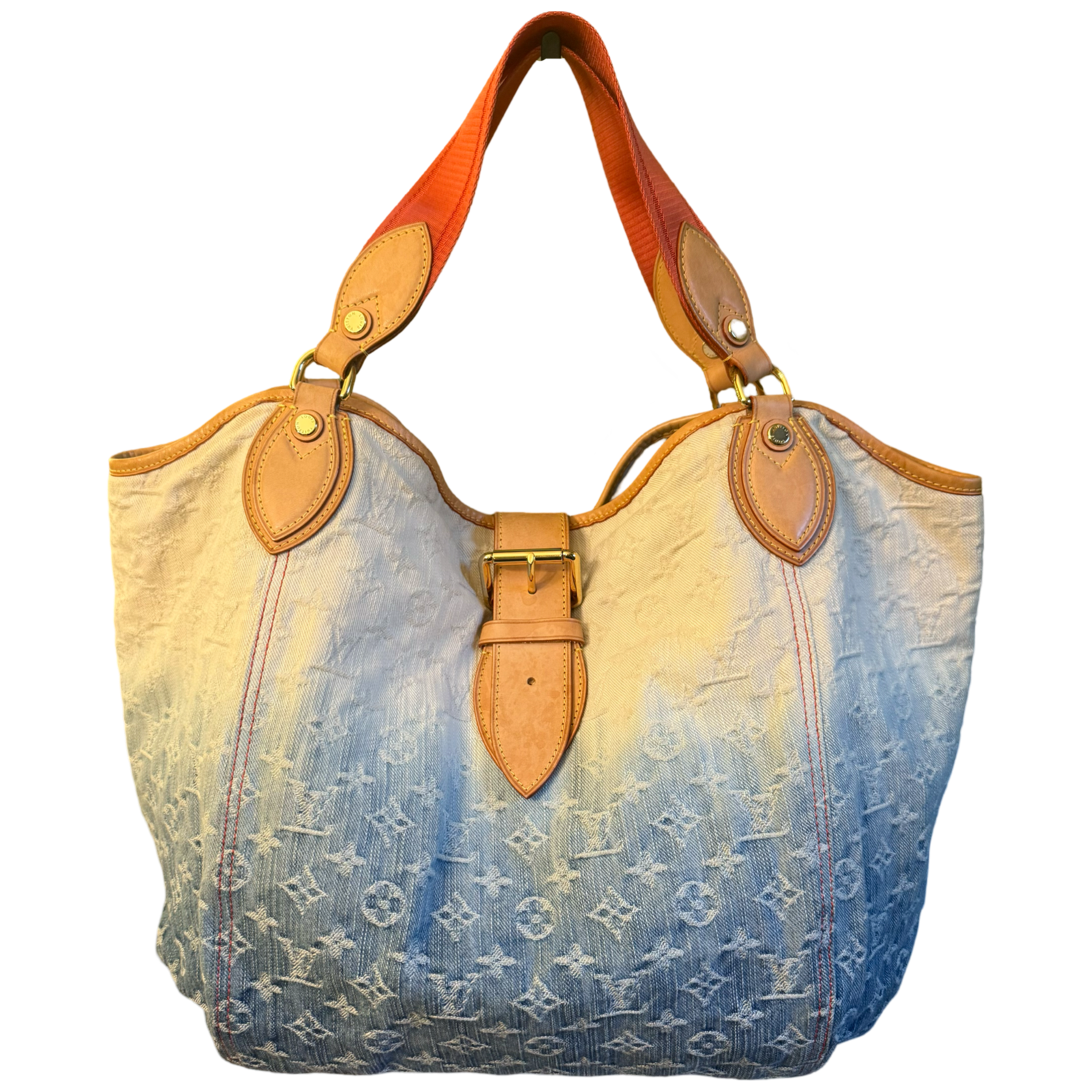 LOUIS VUITTON OMBRE MONOGRAM DENIM SUNBEAM SHOPPER TOTE