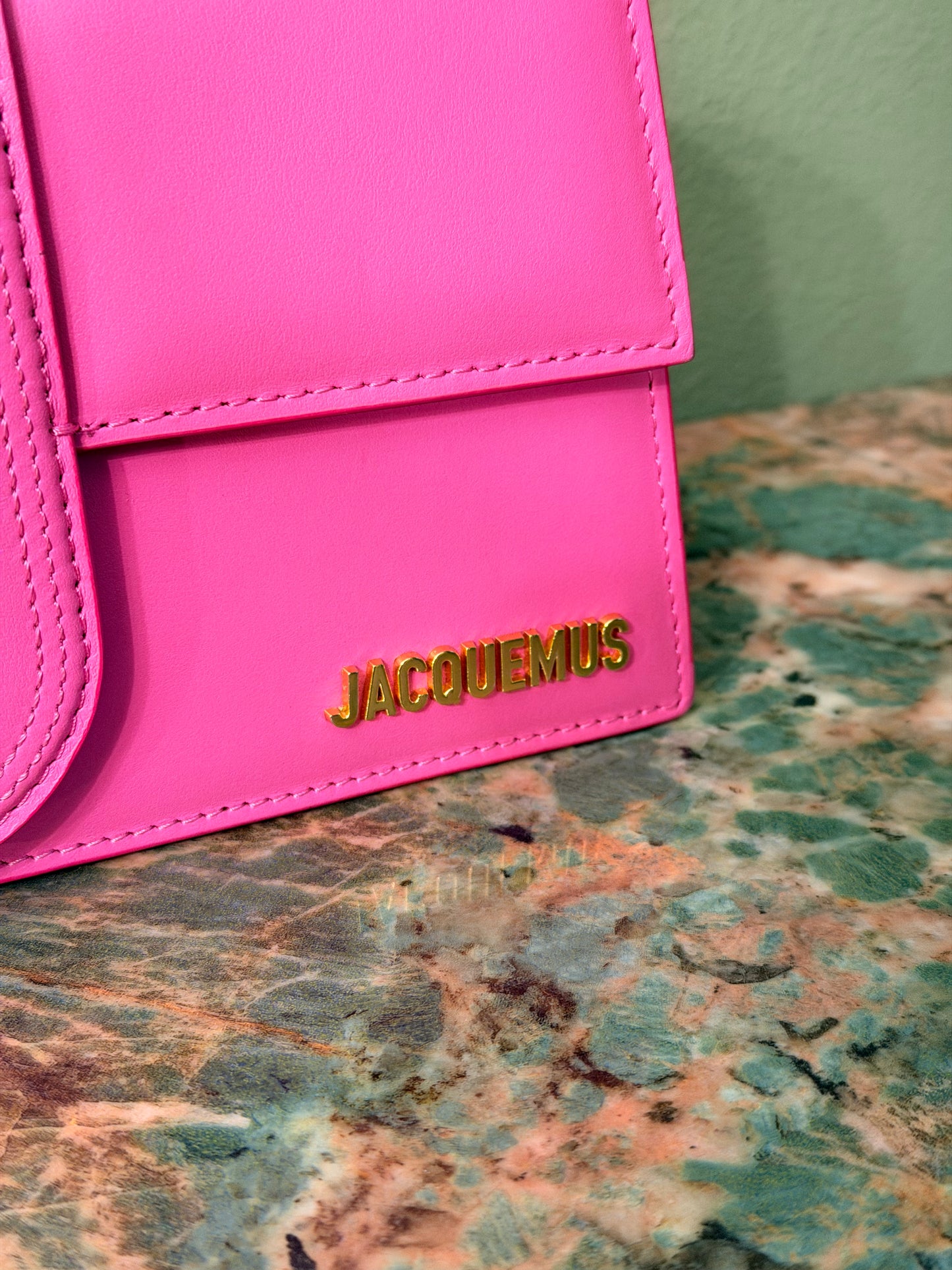 JAQUEMUS PINK LE GRAND BAMBINO CROSSBODY BAG