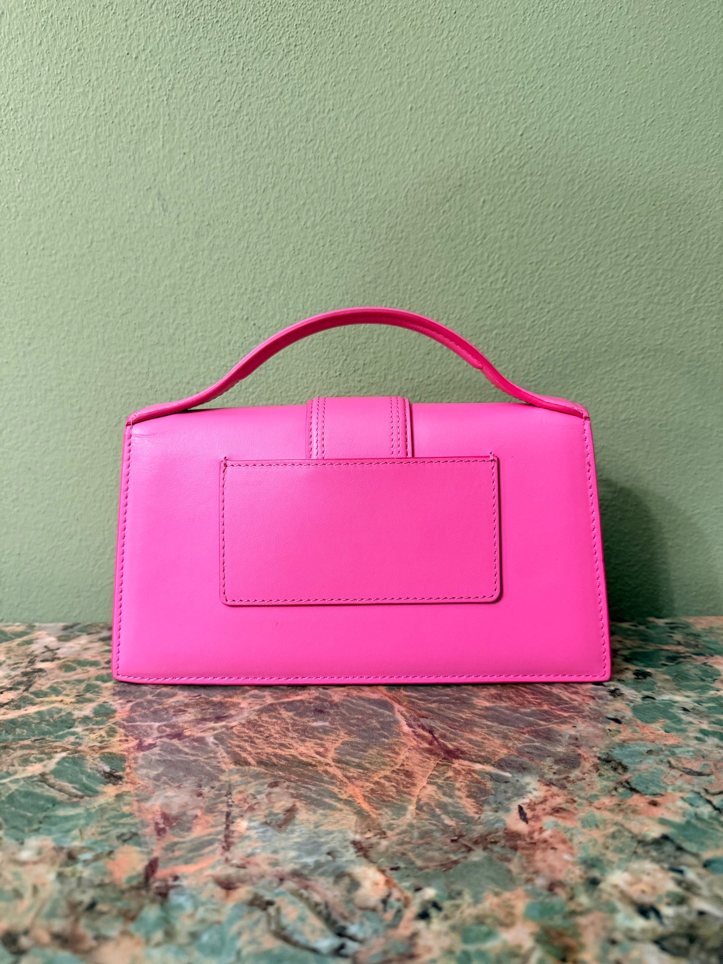 JAQUEMUS PINK LE GRAND BAMBINO CROSSBODY BAG