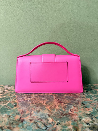 JAQUEMUS PINK LE GRAND BAMBINO CROSSBODY BAG