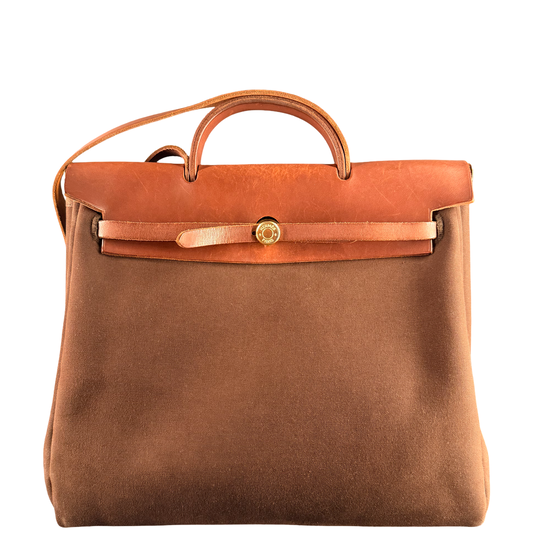 HERMÈS BROWN HER BAG 39 HANDBAG