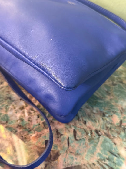 CELINE BLUE SMALL TRIO CROSSBODY BAG