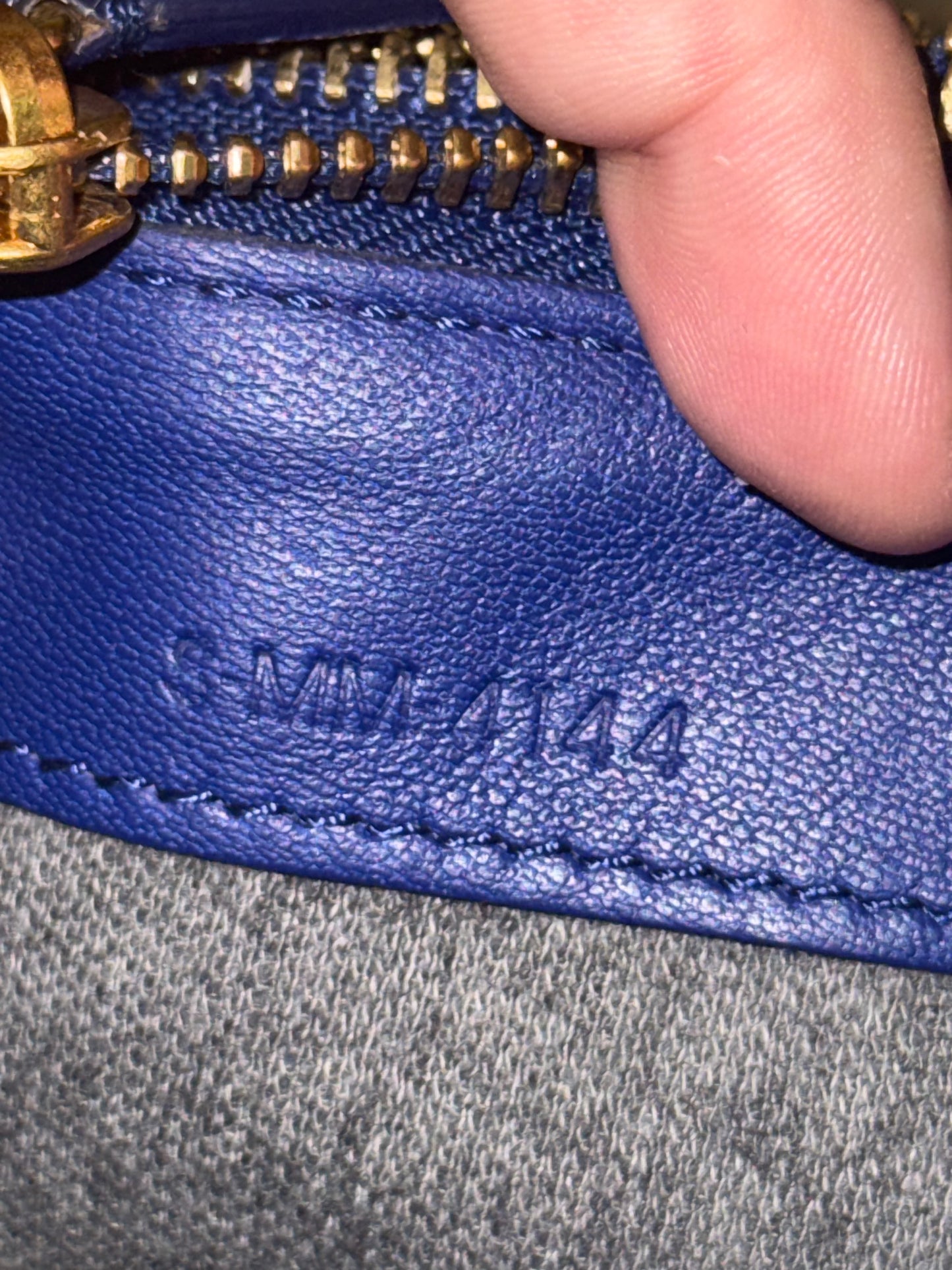 CELINE BLUE SMALL TRIO CROSSBODY BAG