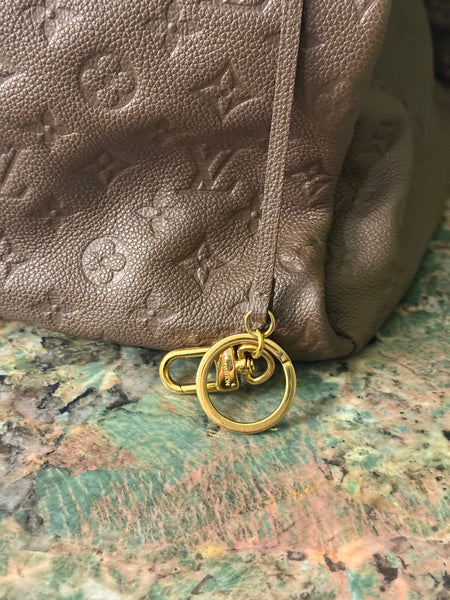 LOUIS VUITTON BROWN MONOGRAM EMPREINTE ARTSY SHOULDER BAG