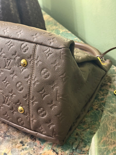 LOUIS VUITTON BROWN MONOGRAM EMPREINTE ARTSY SHOULDER BAG