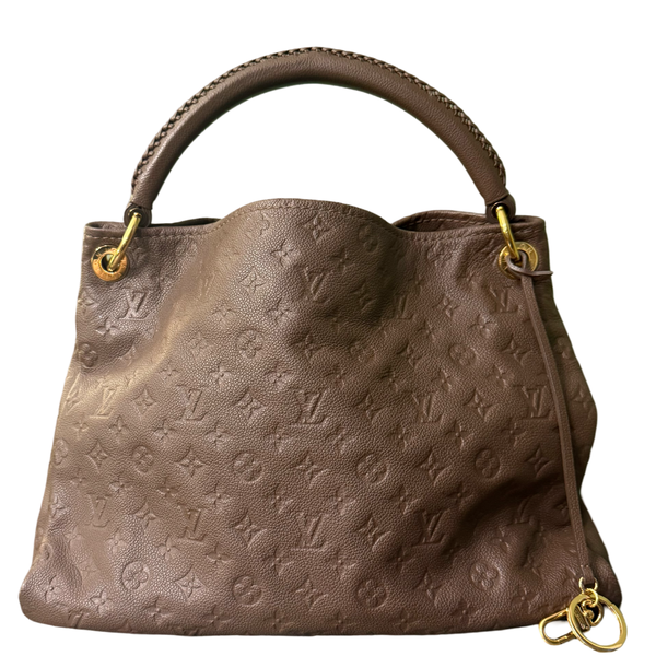 LOUIS VUITTON BROWN MONOGRAM EMPREINTE ARTSY SHOULDER BAG