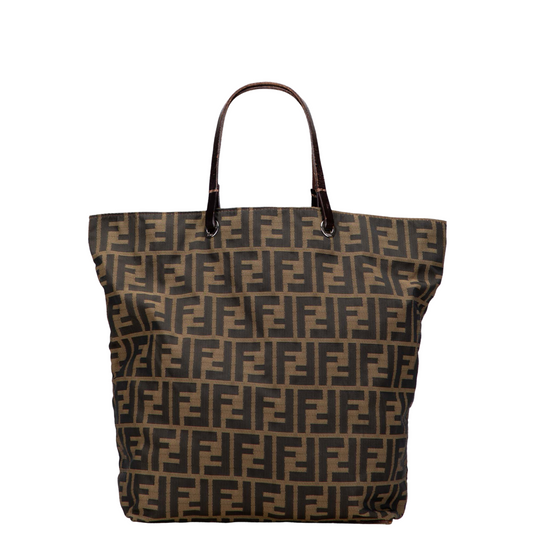 FENDI ZUCCA SMALL SHOPPING TOTE