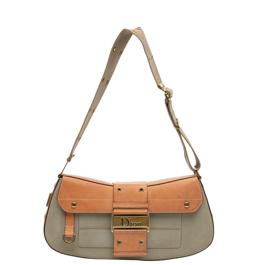 DIOR BEIGE COLUMBUS SHOULDER BAG