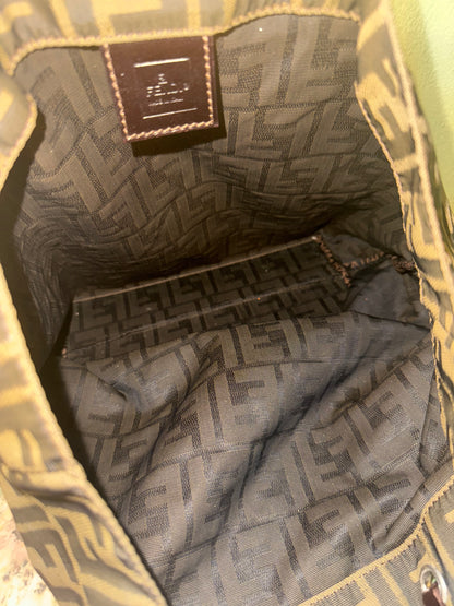 FENDI ZUCCA SMALL SHOPPING TOTE