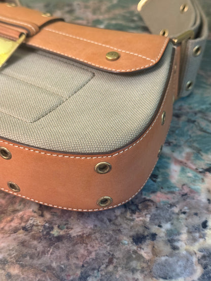 DIOR BEIGE COLUMBUS SHOULDER BAG