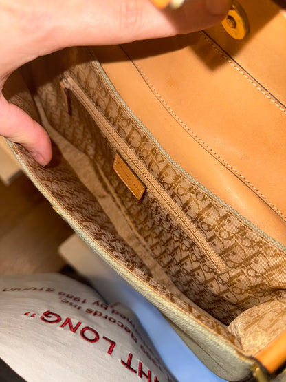 DIOR BEIGE COLUMBUS SHOULDER BAG