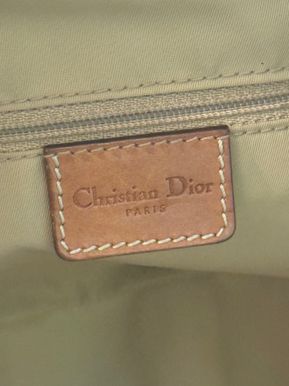 DIOR BEIGE OBLIQUE HALF MOON STREET CHIC CROSSBODY BAG