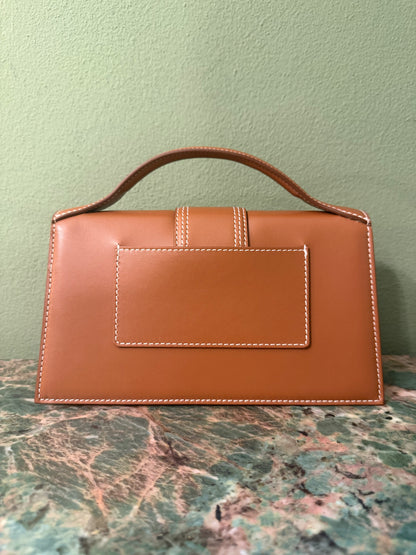JAQUEMUS TAN LE GRAND BAMBINO CROSSBODY BAG