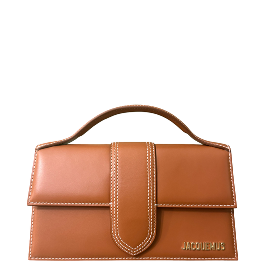 JAQUEMUS TAN LE GRAND BAMBINO CROSSBODY BAG