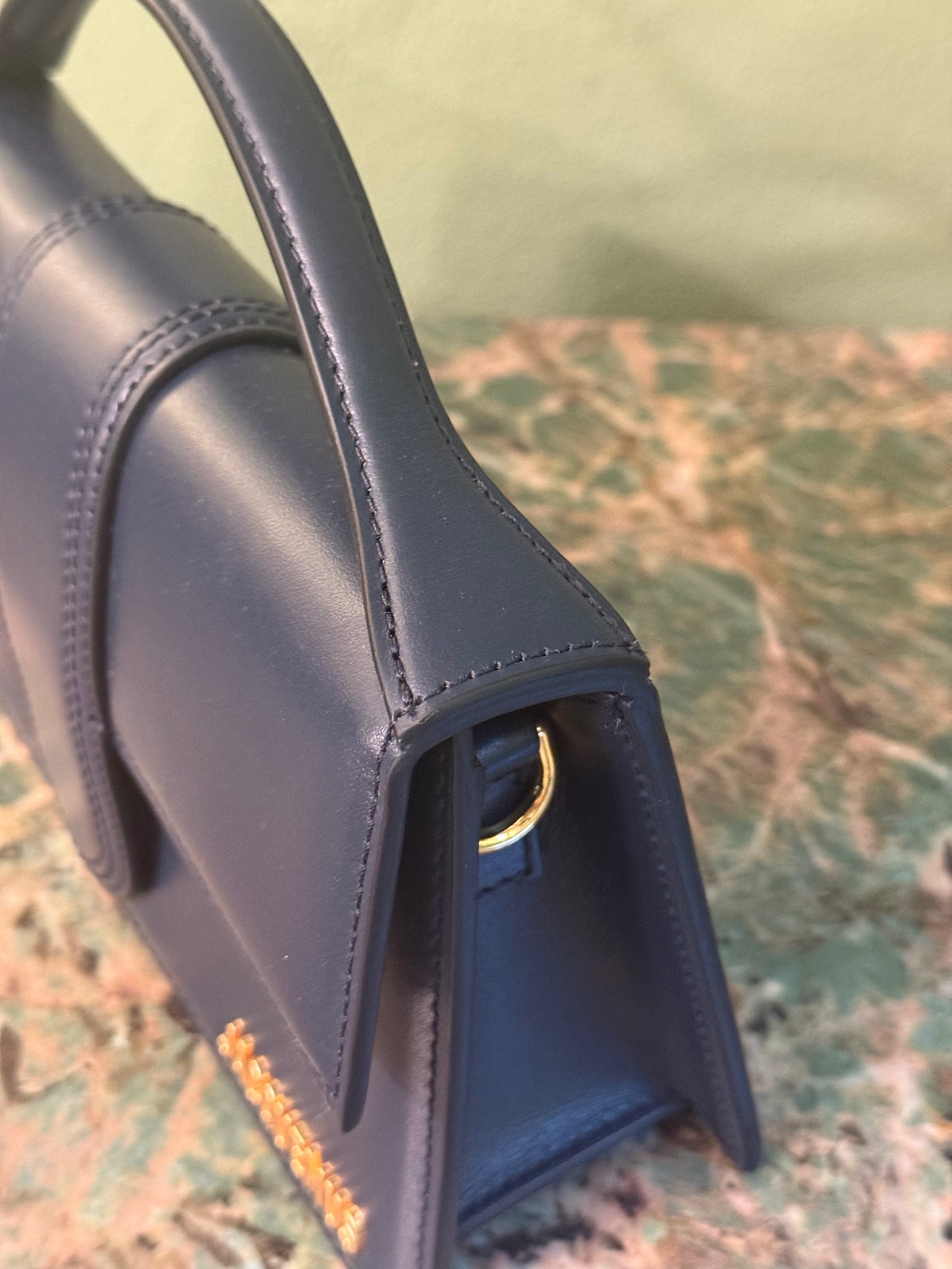 JAQUEMUS NAVY LE GRAND BAMBINO CROSSBODY BAG
