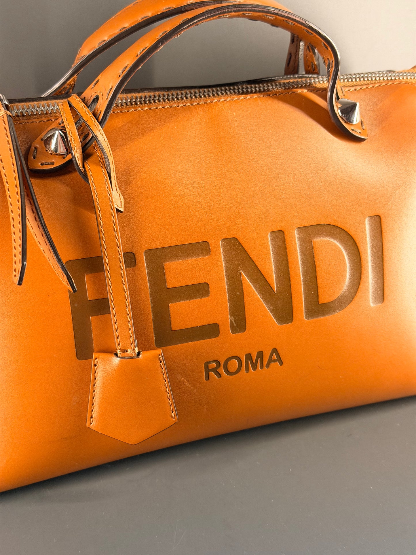 FENDI TAN MEDIUM BY THE WAY BOSTON BAG