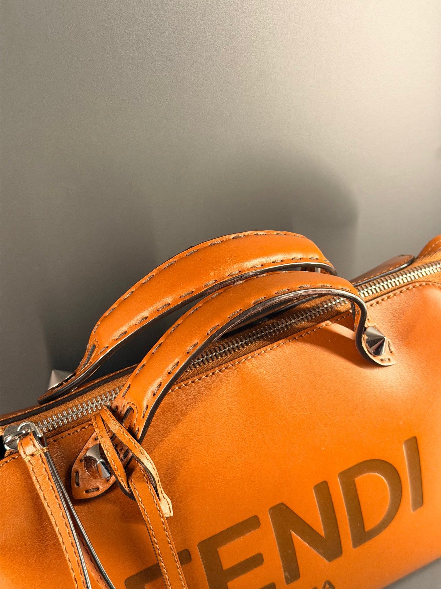 FENDI TAN MEDIUM BY THE WAY BOSTON BAG