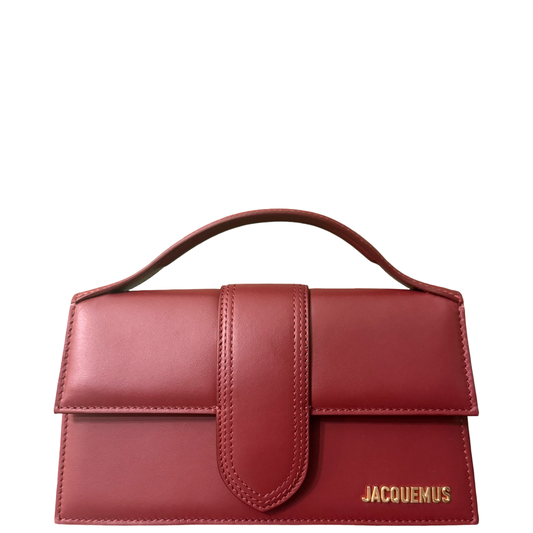 JAQUEMUS BURGUNDY LE GRAND BAMBINO CROSSBODY BAG