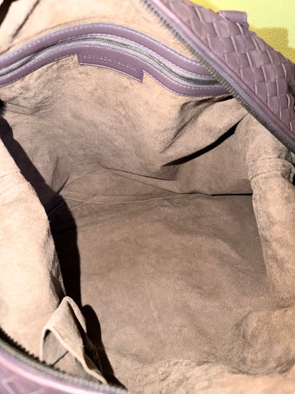 BOTTEGA VENETA GRAY LARGE CONVERTIBLE TOTE BAG