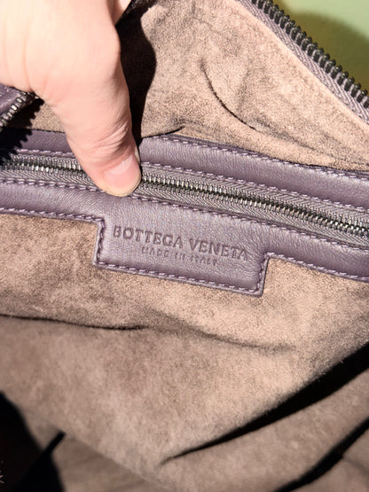 BOTTEGA VENETA GRAY LARGE CONVERTIBLE TOTE BAG